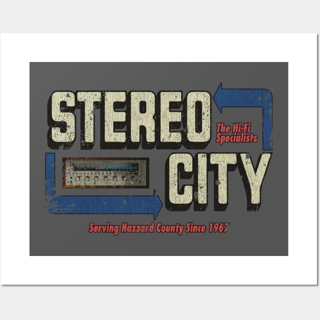 Stereo City Hi-fi Vintage Wall Art by JCD666